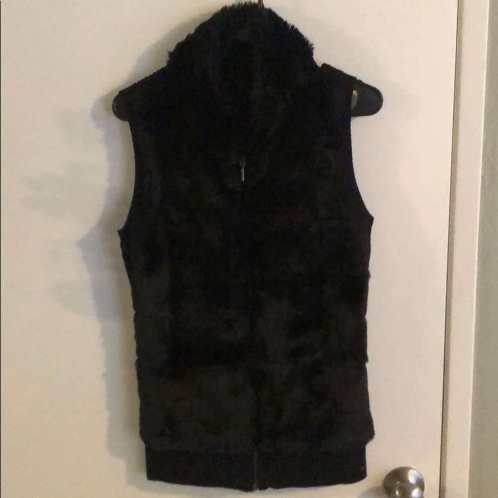 Faux fur vest